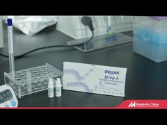 مسحة الحلق، مجموعة اختبار سريعة، كاسيت بلاستيكي يمكن التخلص منه بخطوة واحدة