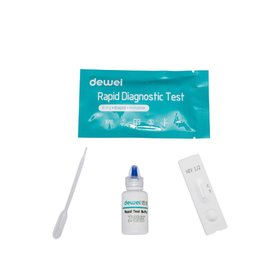 AIDS HIV Rapid Diagnostic Test Cassette 1/2/O Tri Line Human Immunodeficiency Virus